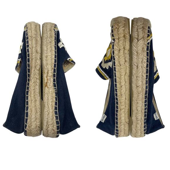 Soludos Embroidered Platform Smoking Slippers size 6.5 Espadrilles Shoes - Picture 6 of 12